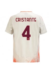 AS Roma Bryan Cristante #4 Fotballdrakt Borte Klær 2024-25 Korte ermer